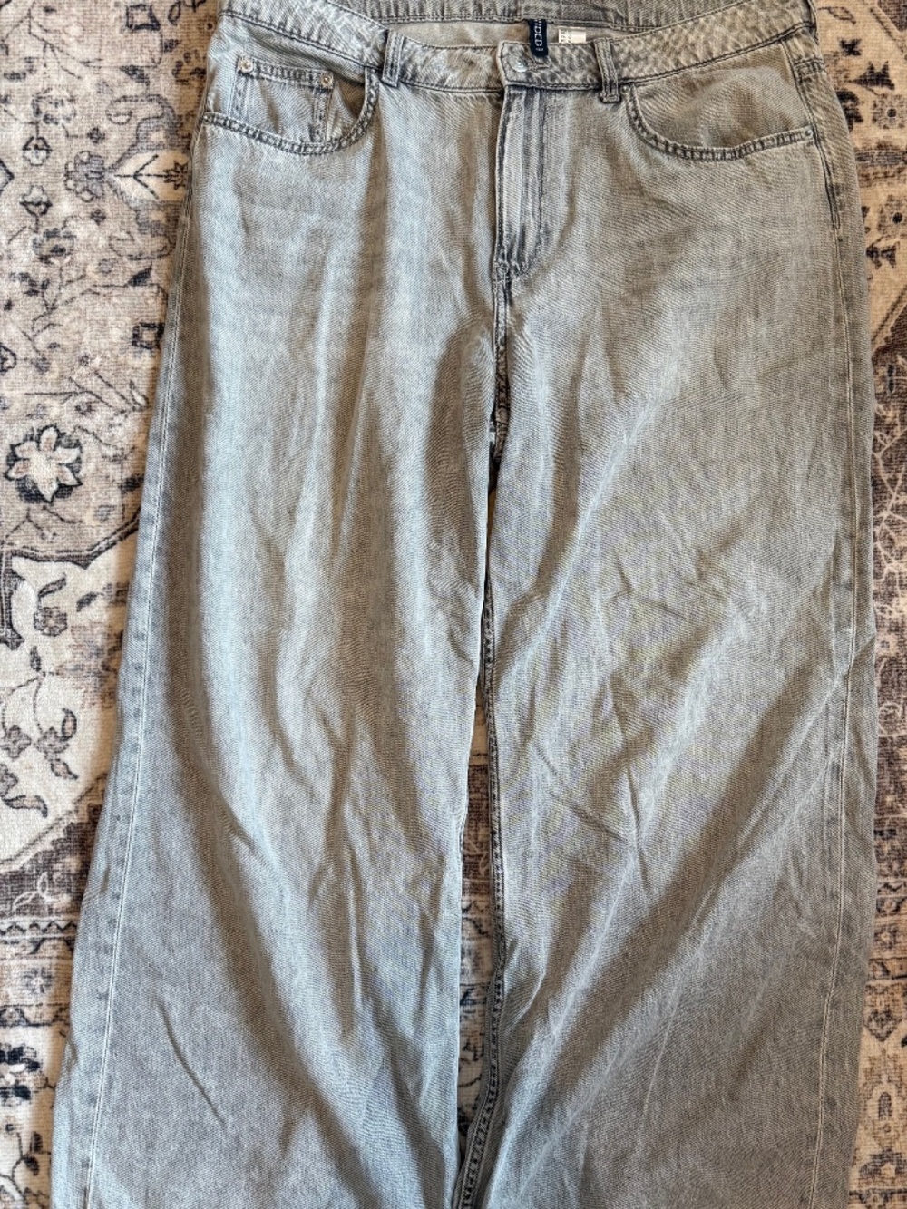 H&M Divided Grey Wide Leg Jeans in size 12 - Picture 1 of 2